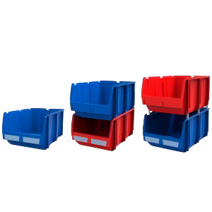 Gavetas Abiertas Azul y Rojo