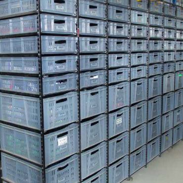 Canastillas en Estantería