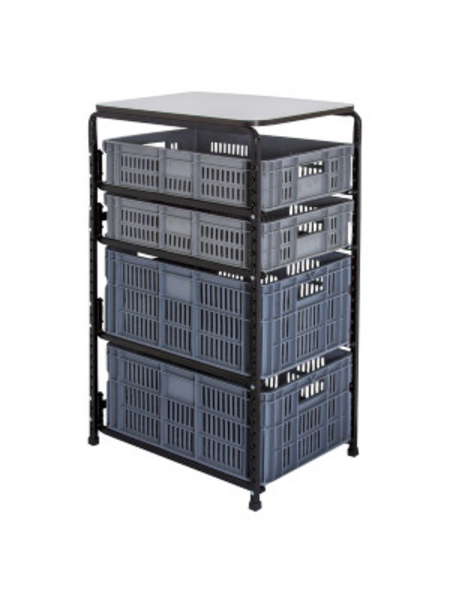 Mesa de Trabajo con Canastillas Perforadas