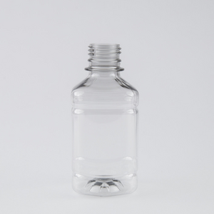 Envase o Botella de Plástico PET de 250 ml PCO28 - Diseño Cuadrado y Transparente