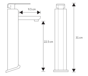 Grifo Monocontrol Alto