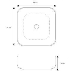 Lavamanos Cuadrado Pantera
