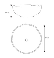 Plano Técnico Lavamanos Calabaza