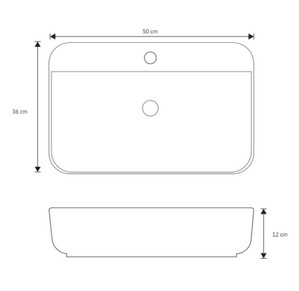 Lavamanos Rectangular Bronce Antiguo