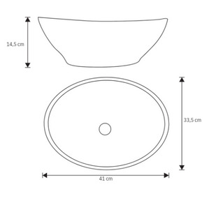 Lavamanos Ovalado Cobre