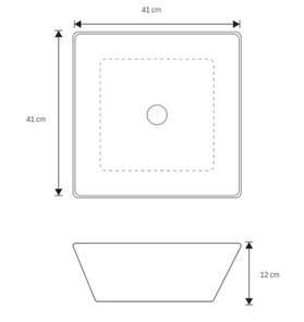 Lavamanos Prisma Cuadrado