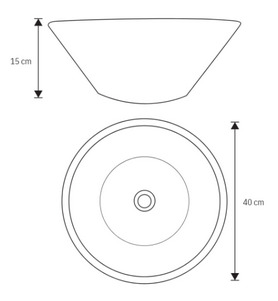 Lavamanos Cónico Dorado